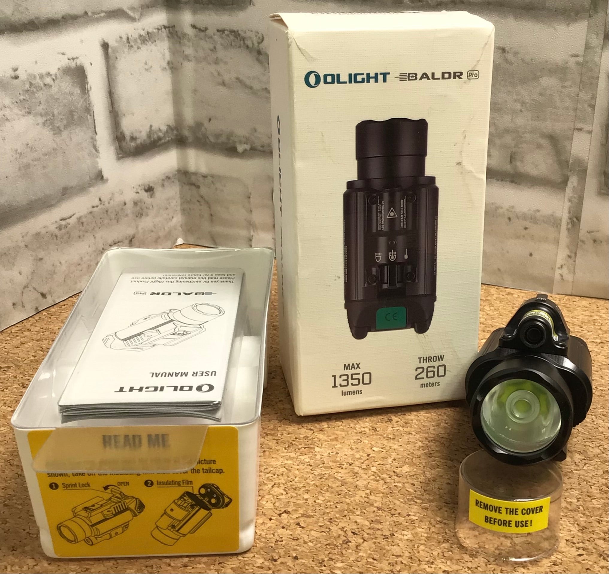 Olight Baldr Pro 1350 Lumen Pistol Flashlight with Green Laser Sight**Tested** (7763777552622)
